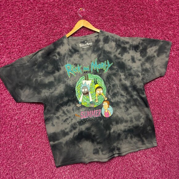Rick and Morty With Summer tie dye tshirt size 3XL - Picture 3 of 4